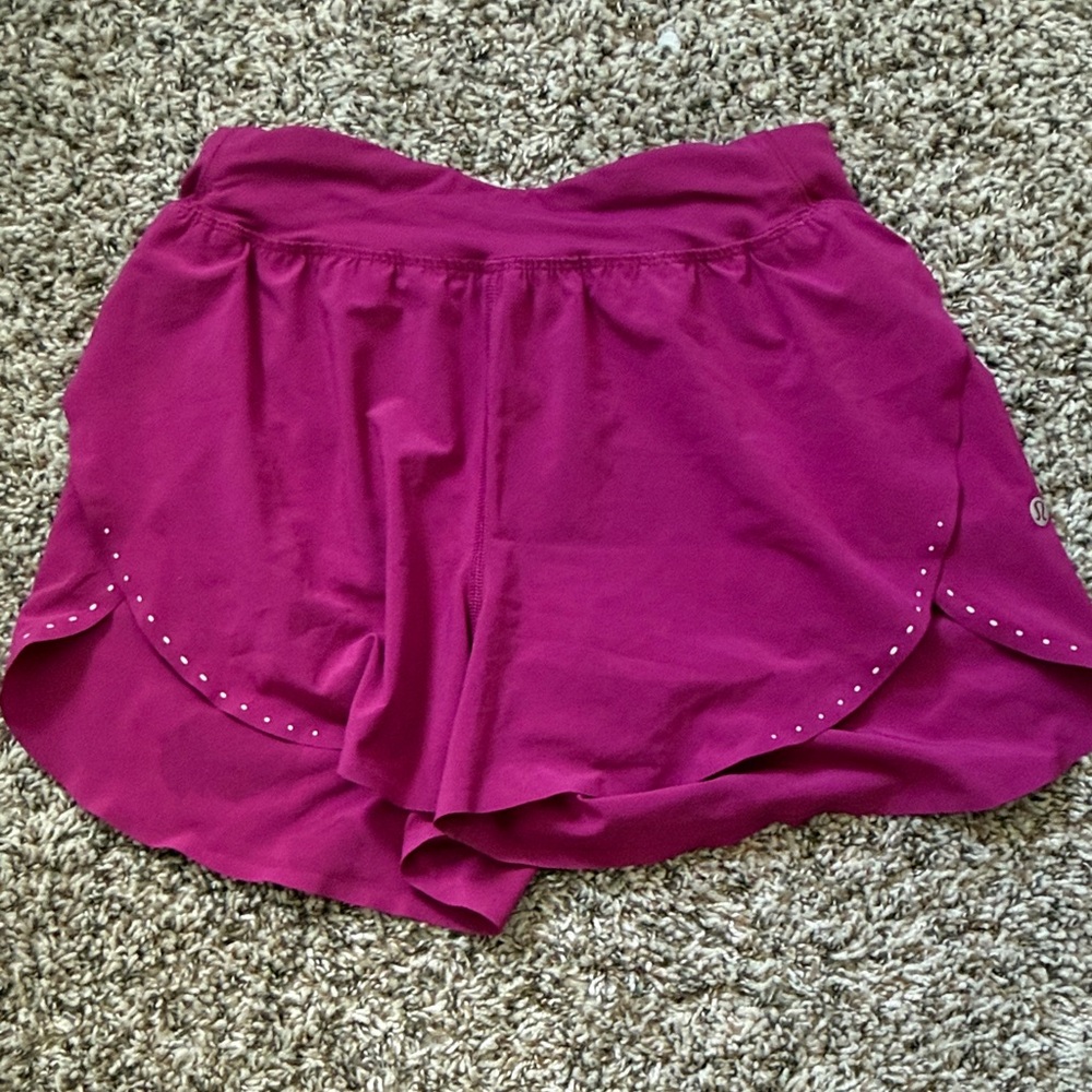 Magenta Lululemon size 4 shorts